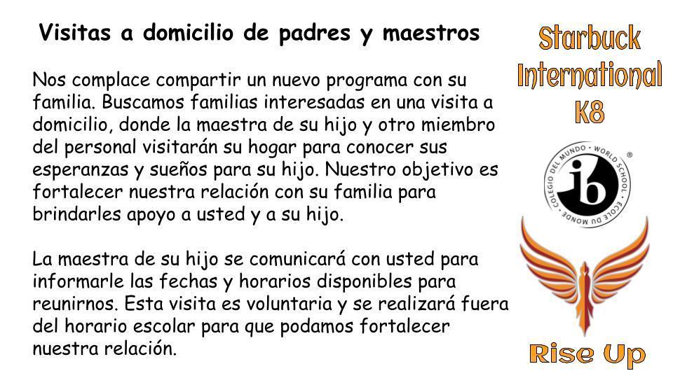 Parent Teacher Home Visit Flyer in Spanish