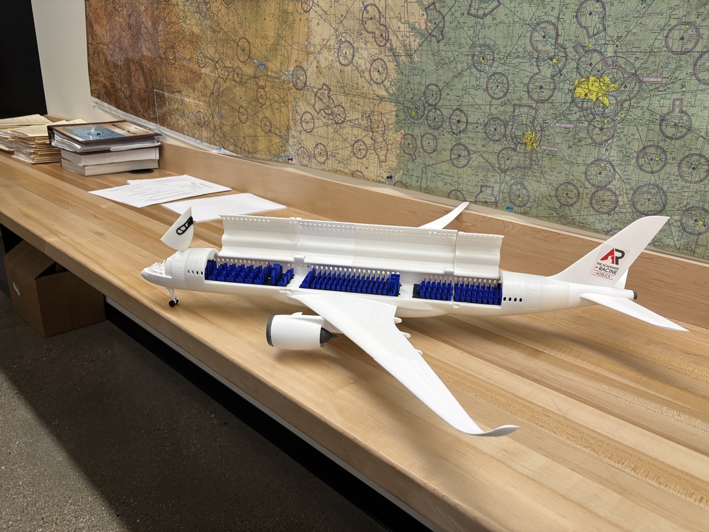 inside of 3D model airplane