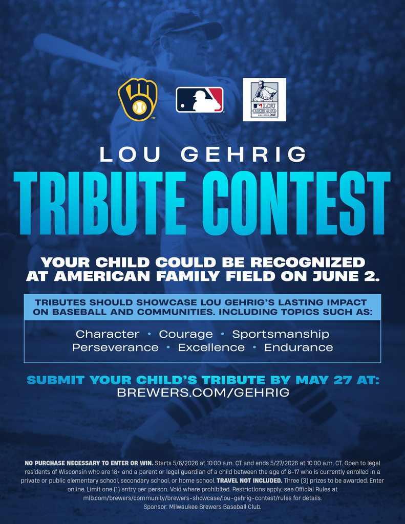 Lou Gehrig Tribute Contest Flyer