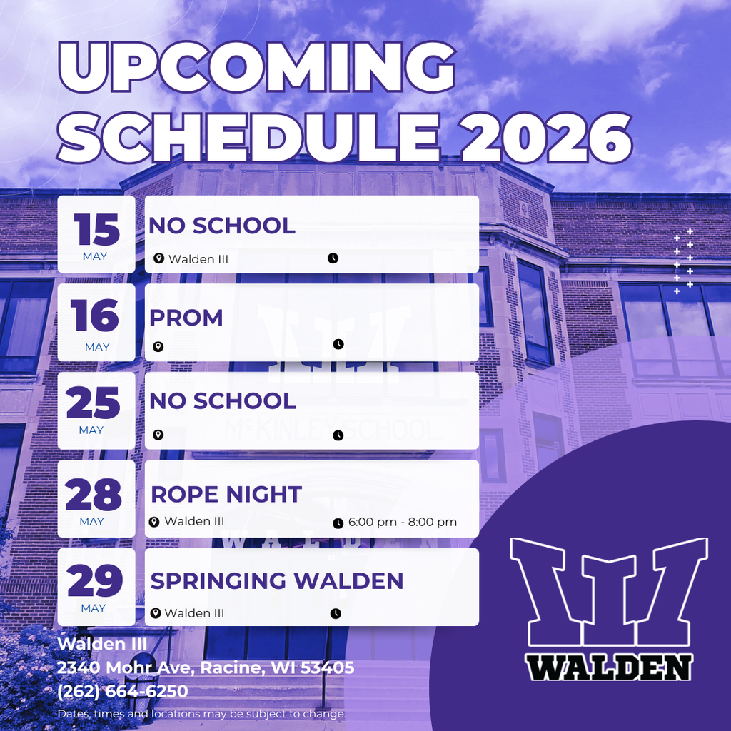 Upcoming Schedule 
