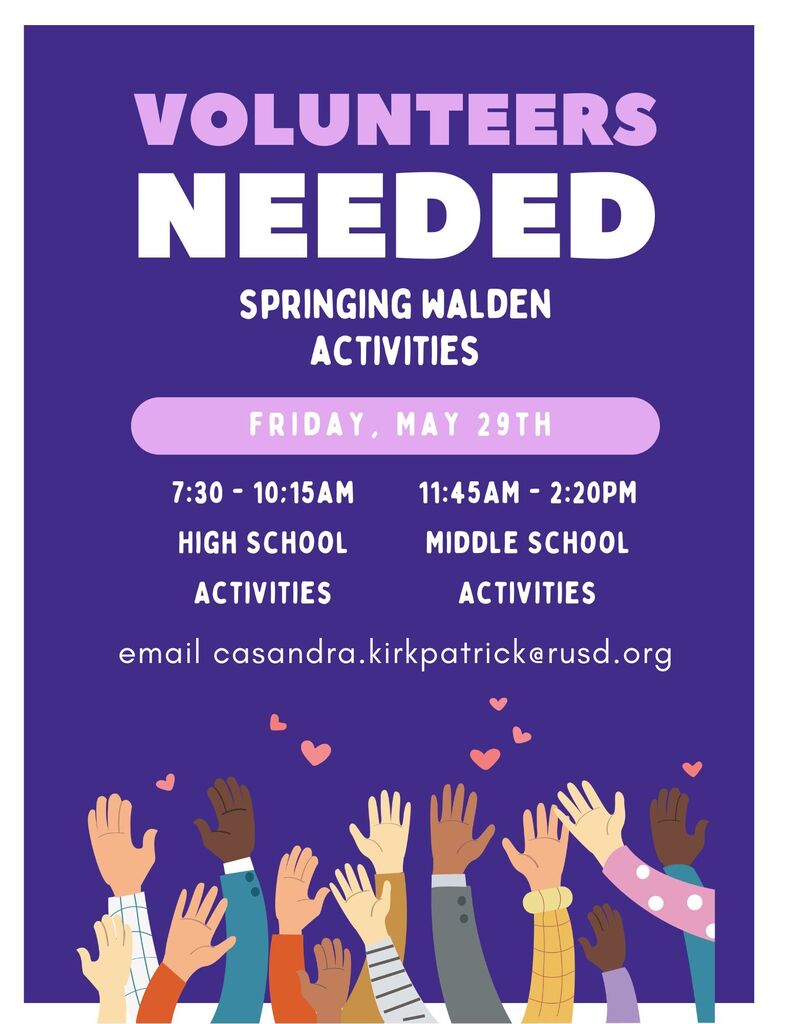 Volunteers NEEDED!