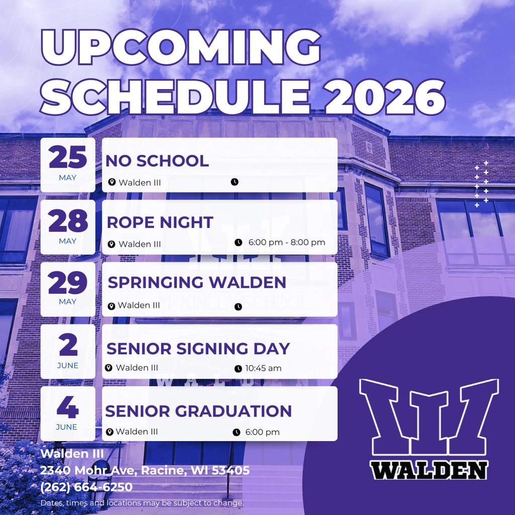 Upcoming Schedule