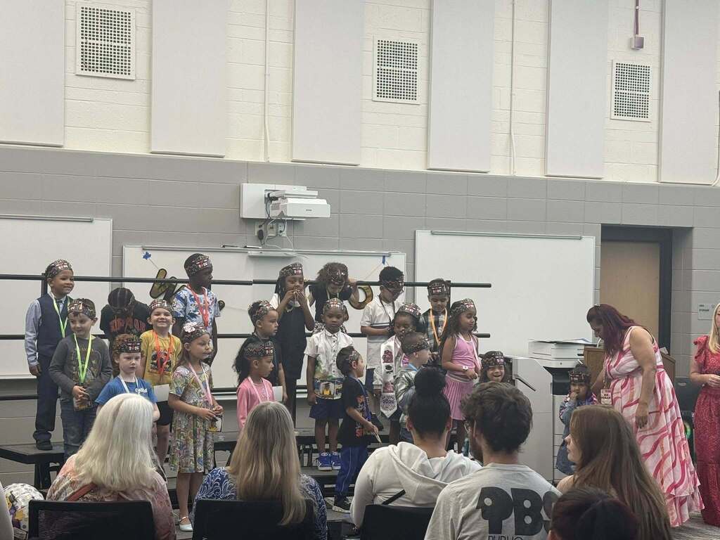 Ms. Hanyard's 4K class at their promotion ceremony.
