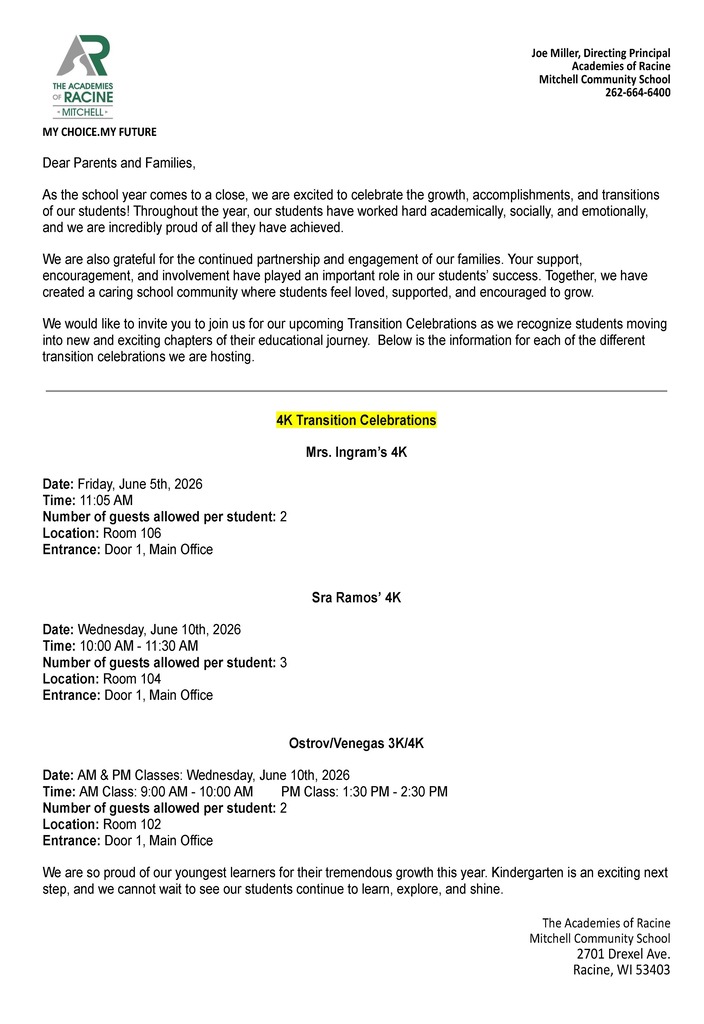 Transition Ceremony Info English Page 1
