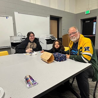 Students and their families at the rise and roar breakfast.
