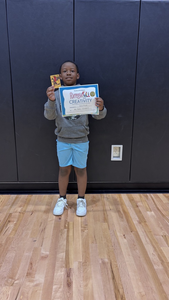 May Student of the Month winner.