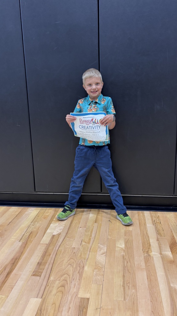 May Student of the Month winner.