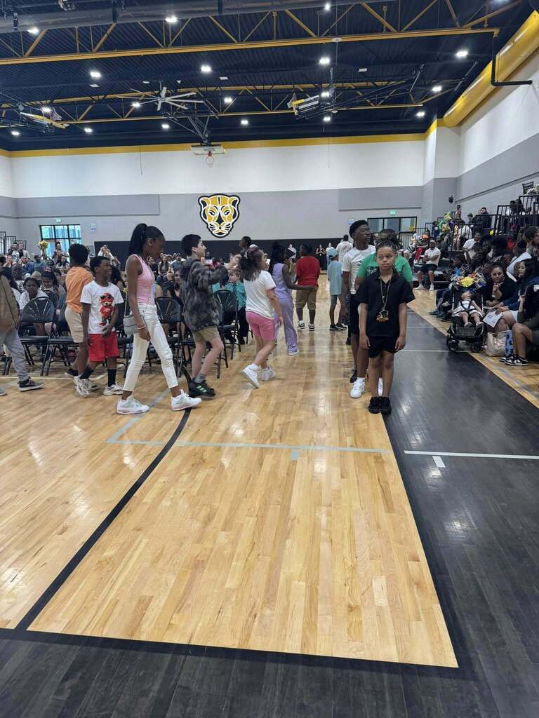 5th grade students at their promotion ceremony.