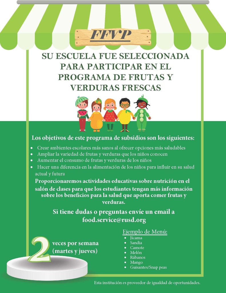 Spanish flyer for the event