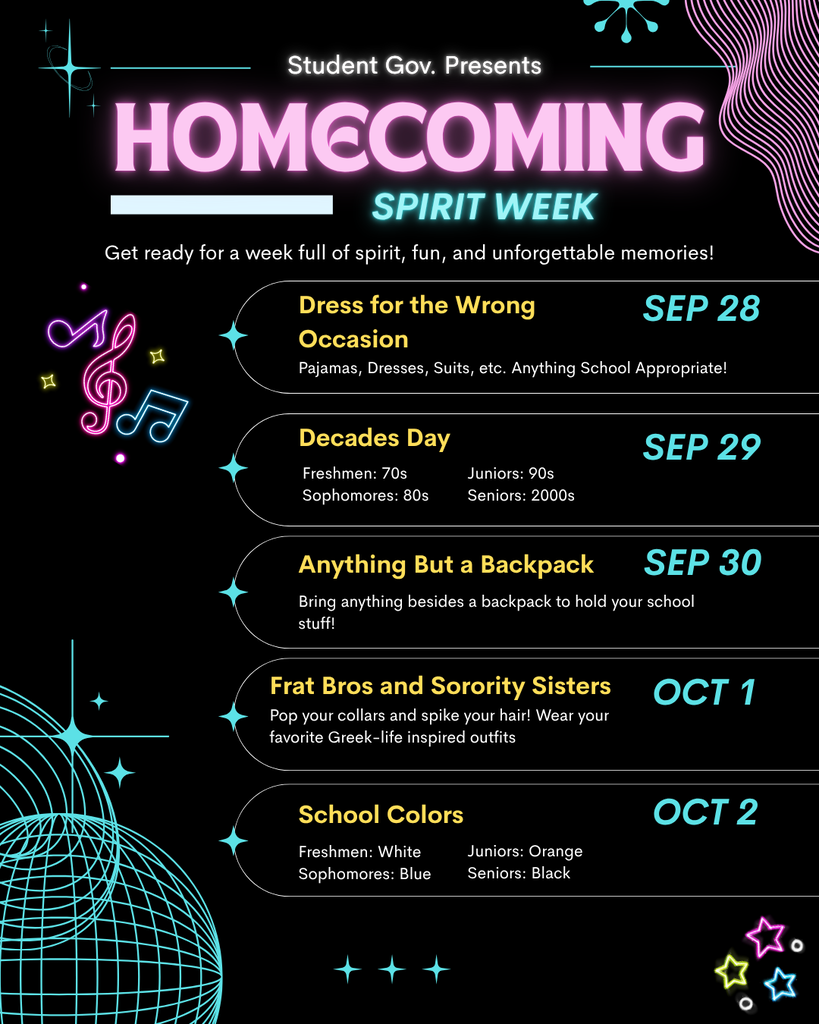 Homecoming Spirit Week 2026