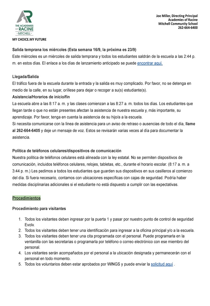 Week 3 Parent/Family Communication - Spanish Page 2