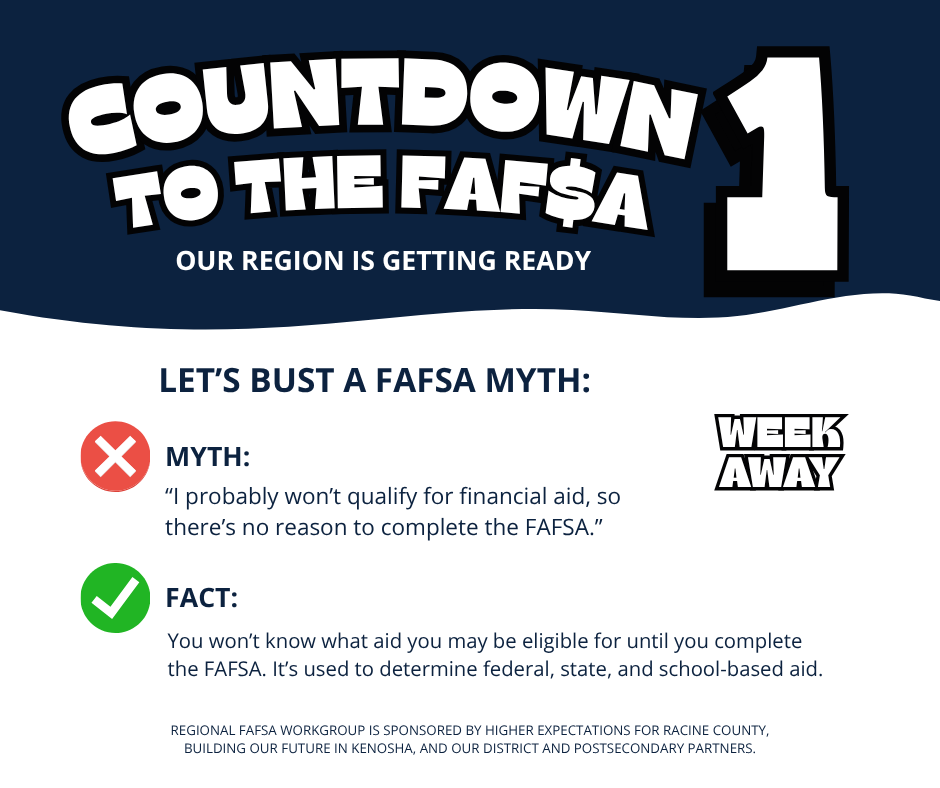 FAFSA Countdown, 1 week away