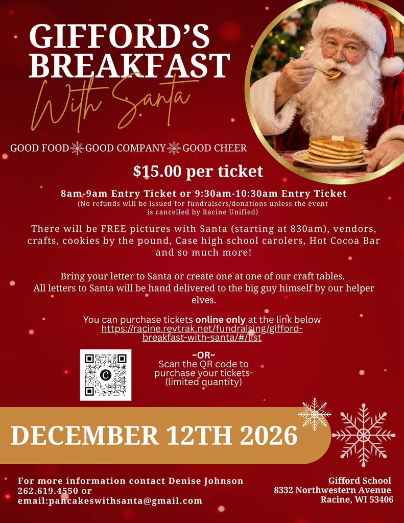 Red poster with santa eating pancakes