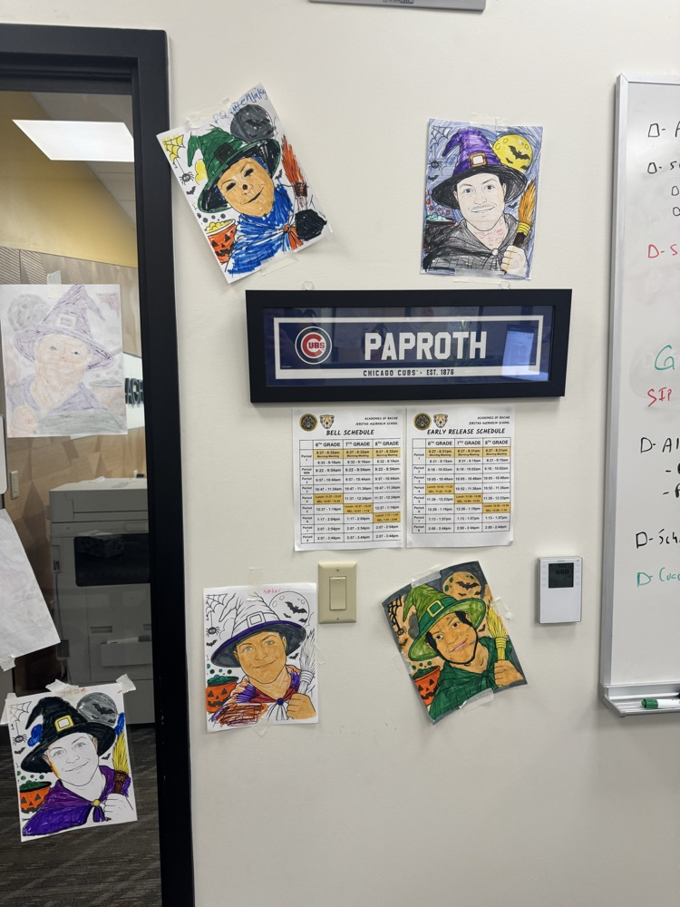 pictures in Paproth’s office