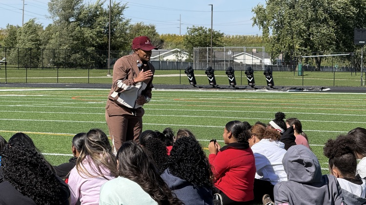 Tia Banks guest speaker to RUSD flag football players