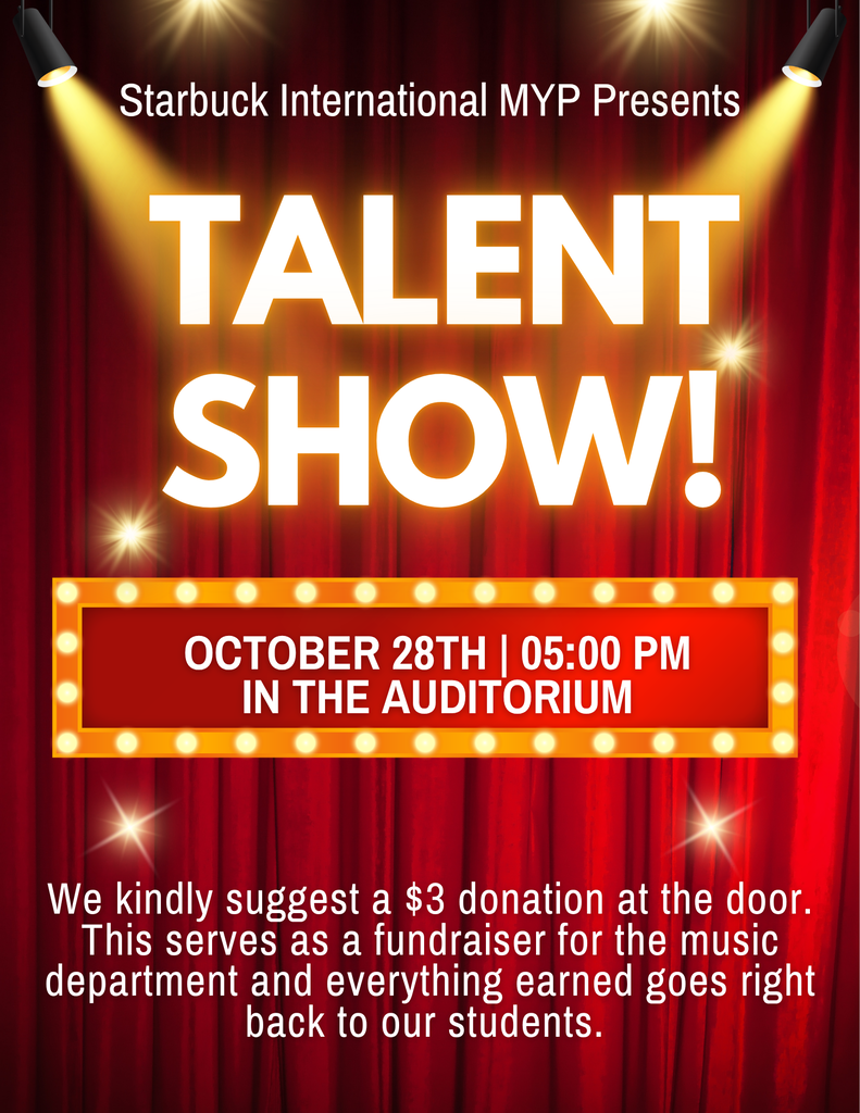 Starbuck Talent show Flyer