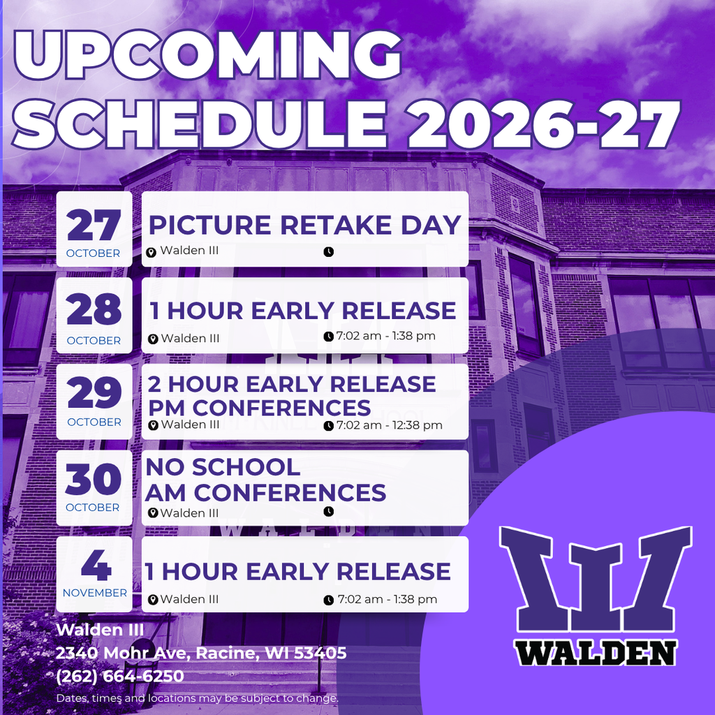 Upcoming Schedule