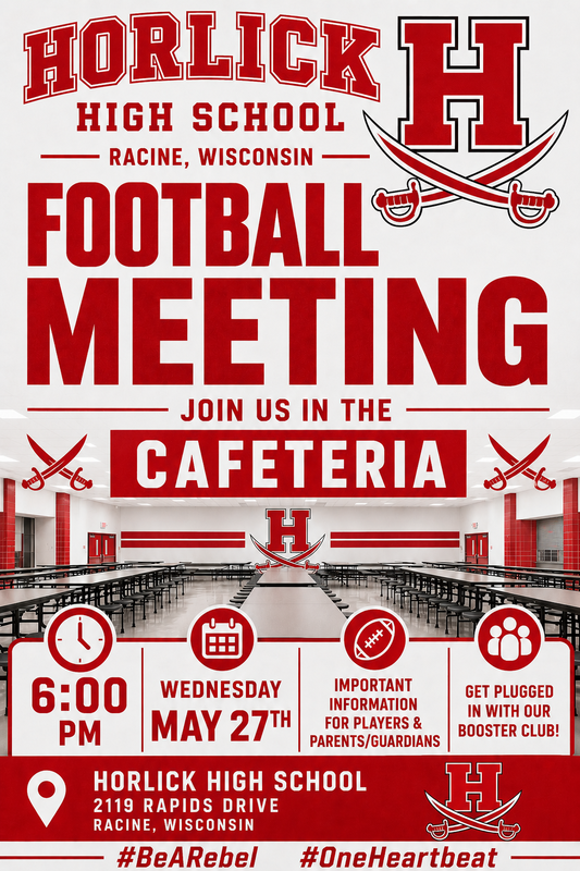 Horlick Football Flyer (details are listed in the body of this article)