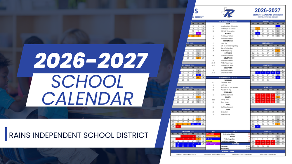 2026-2027 School Calendar approved
