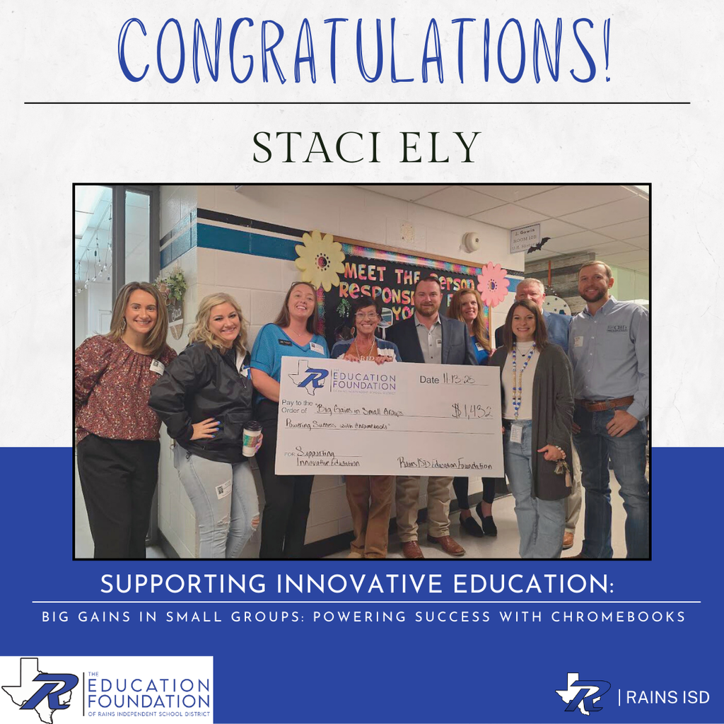 Education Foundation Grant Winner-Staci Ely