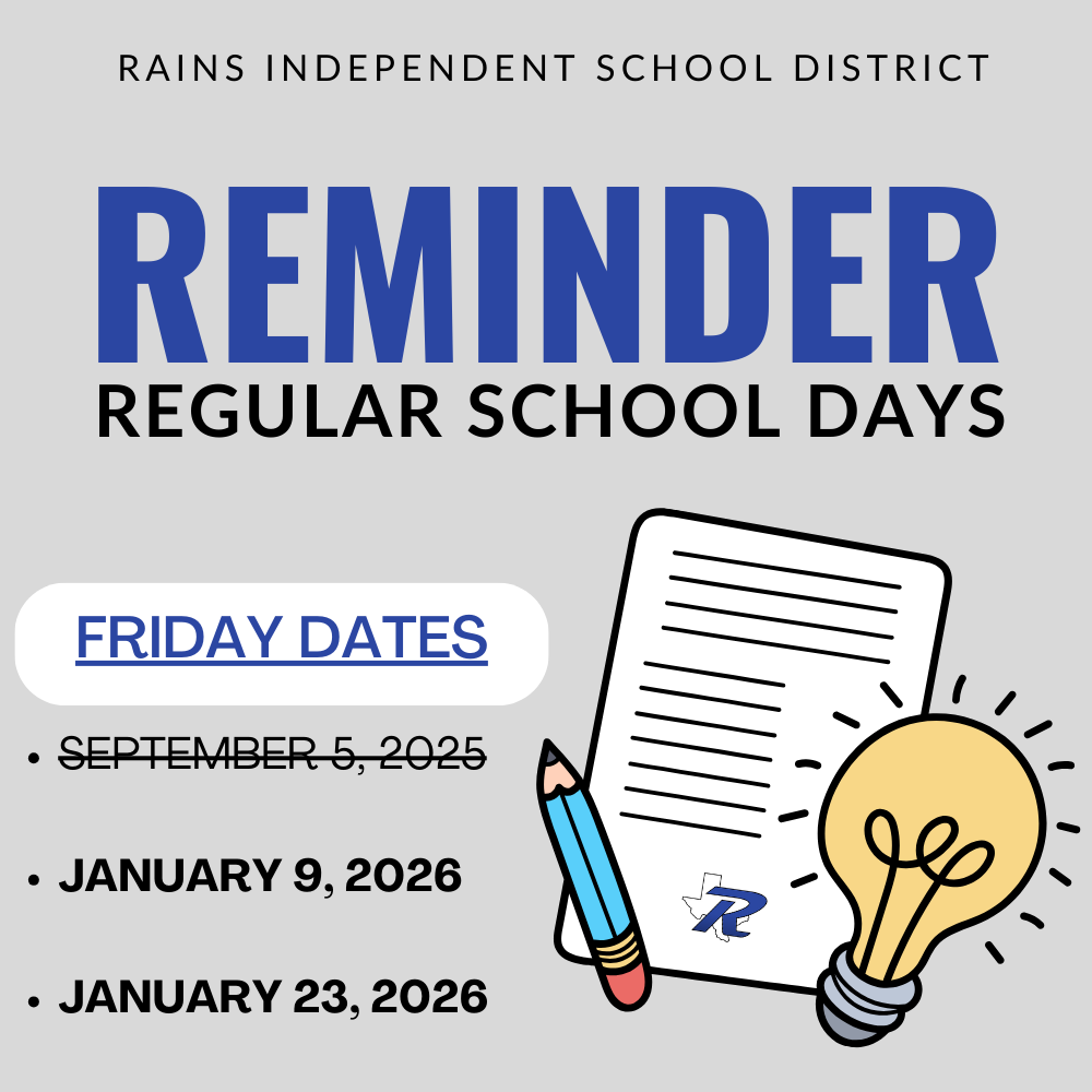 Reminder of a Regular School Day