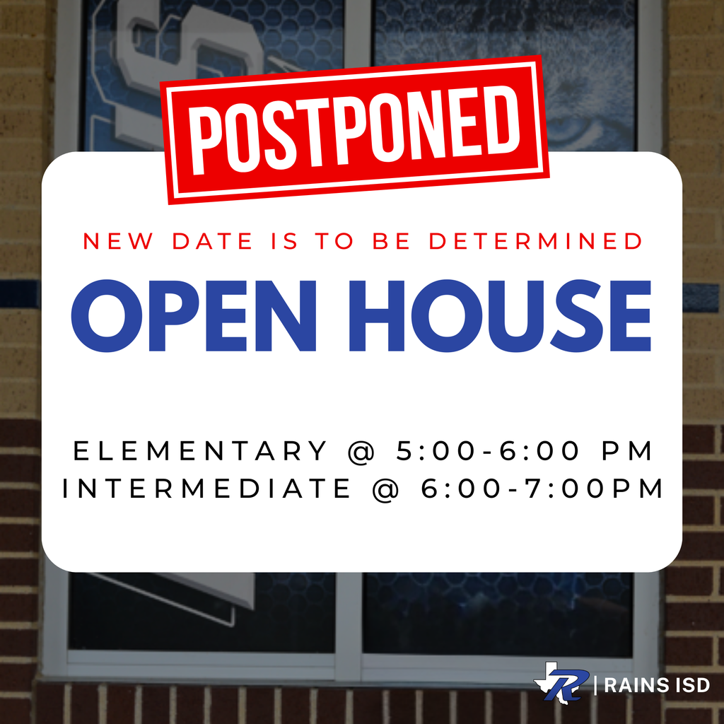 OPEN HOUSE FOR ELEMENTARY AND INTERMEDIATE WILL BE POSTPONED, STAY TUNED FOR THE ANNOUCED DATE!