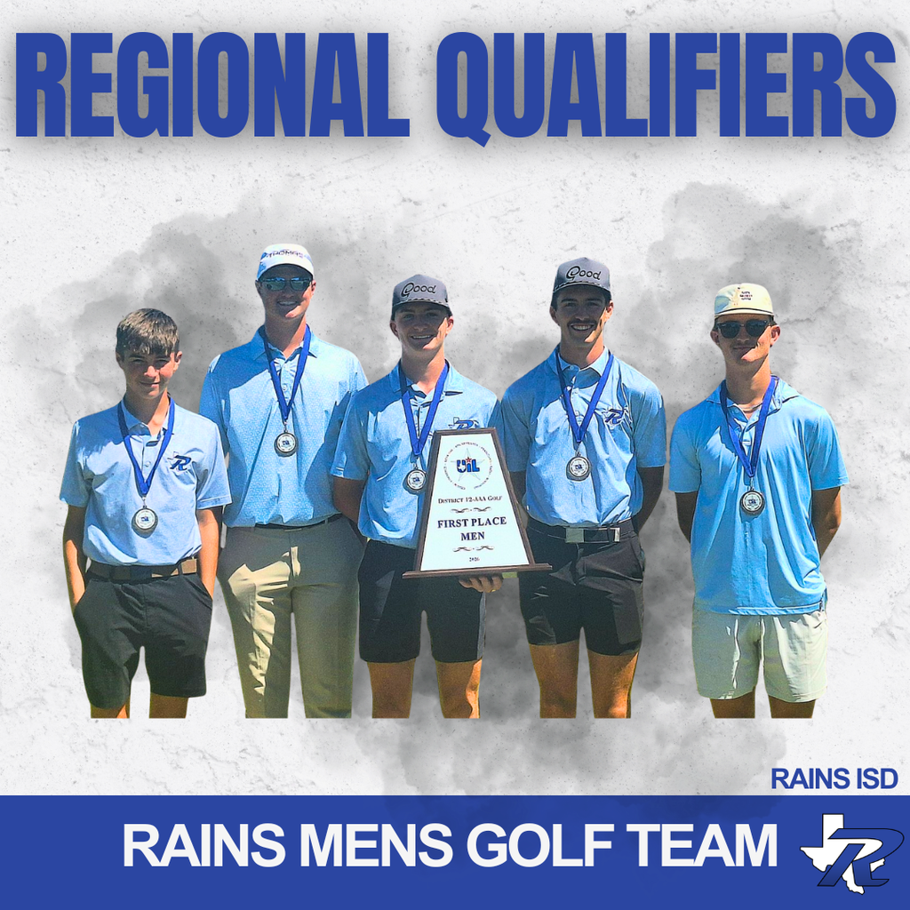 Rains mens golf team advance to regionals as they earn a district championship 