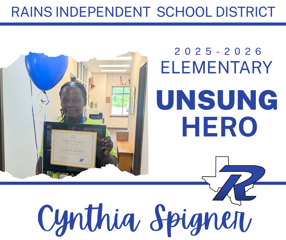 2025-2026 Unsung Hero. Elementary Cynthia Spigner