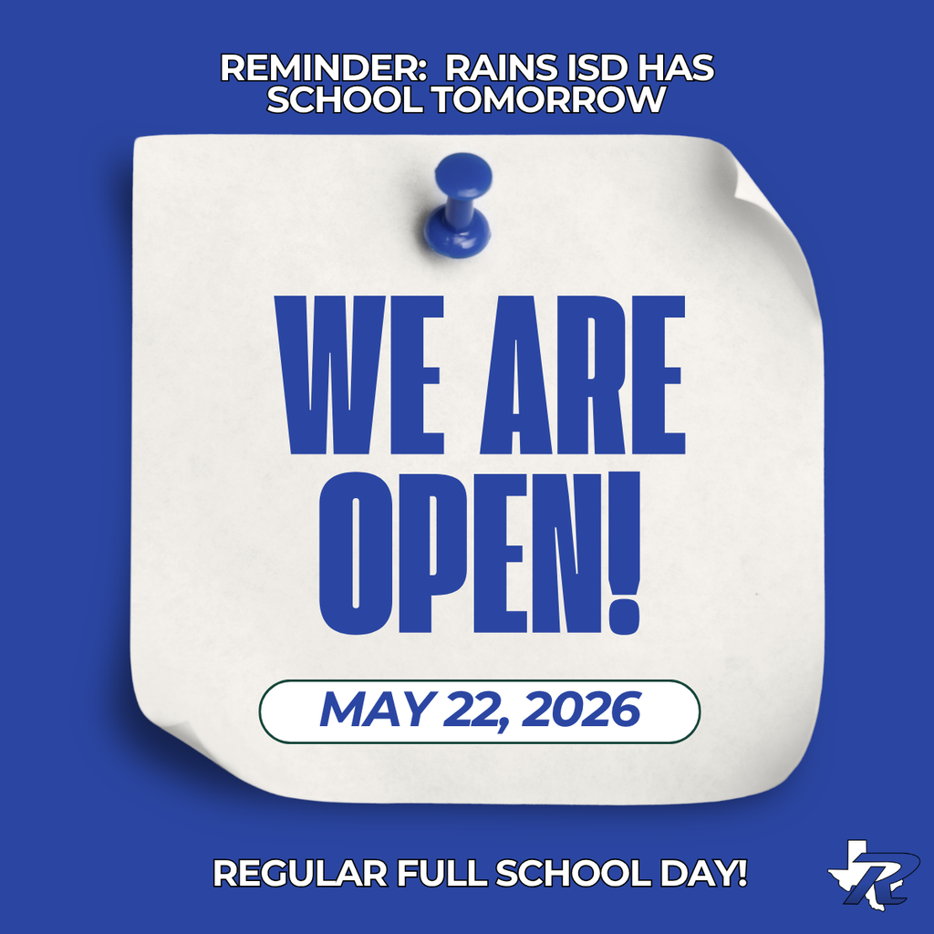 Reminder: School tomorrow, Regular full day