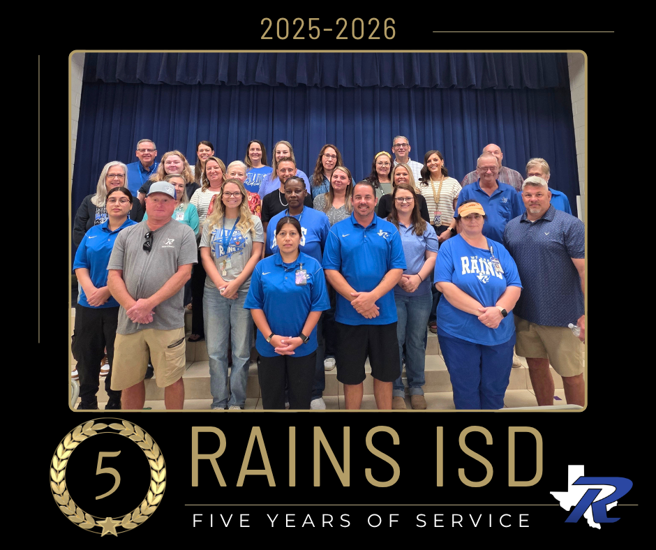 RISD Year of Service Recognition- 5 Years 