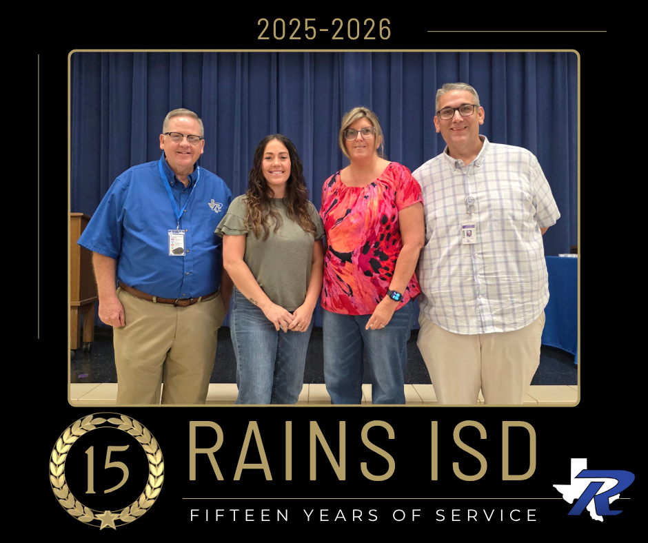 RISD Year of Service Recognition- 15 Years 