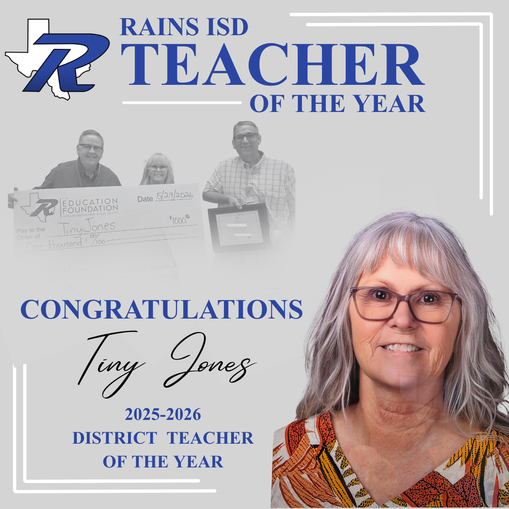 Teacher of the year 2025-2026- Tiny Jones