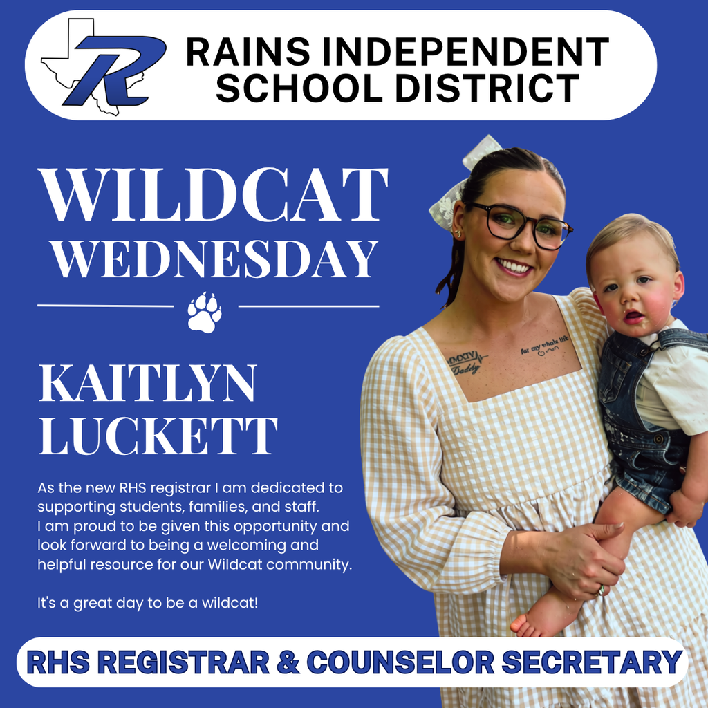 Wildcat Wednesday- Kaitlyn Luckett HS registrar and counselor secretary