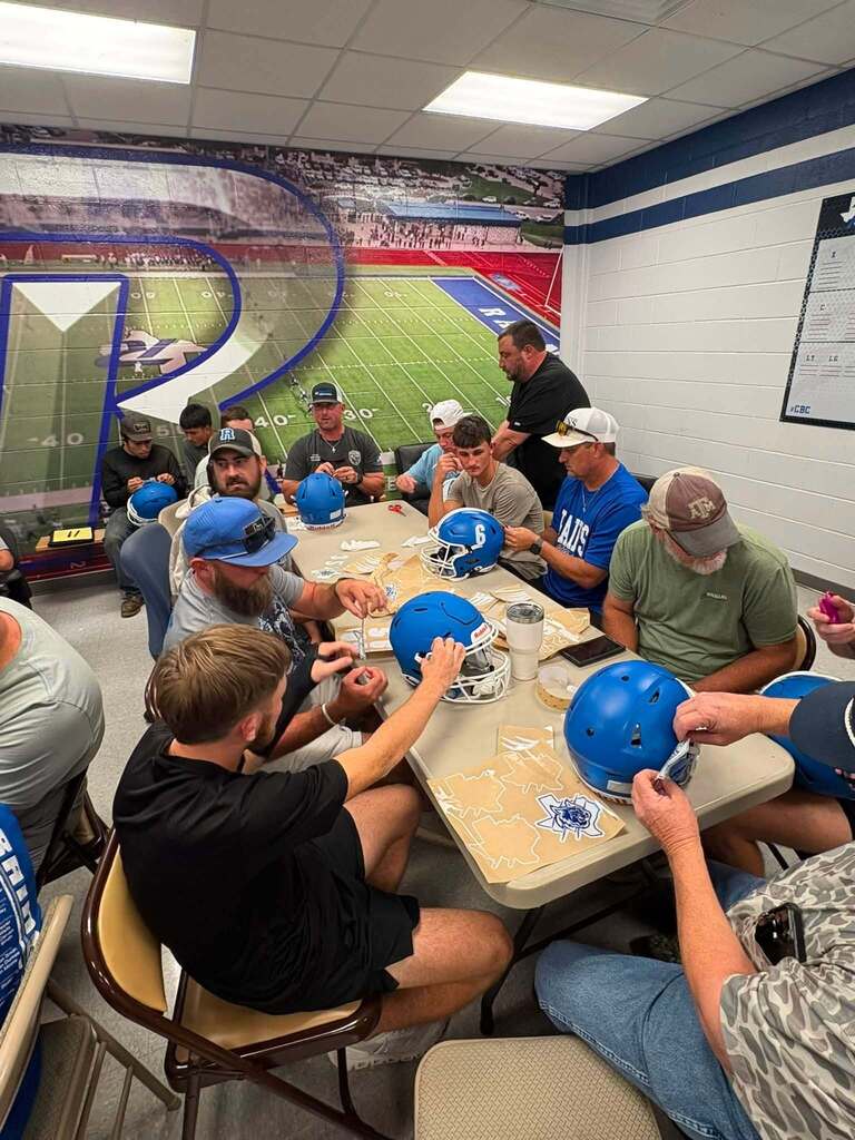Decal with Dudes- Football helmet decal event
