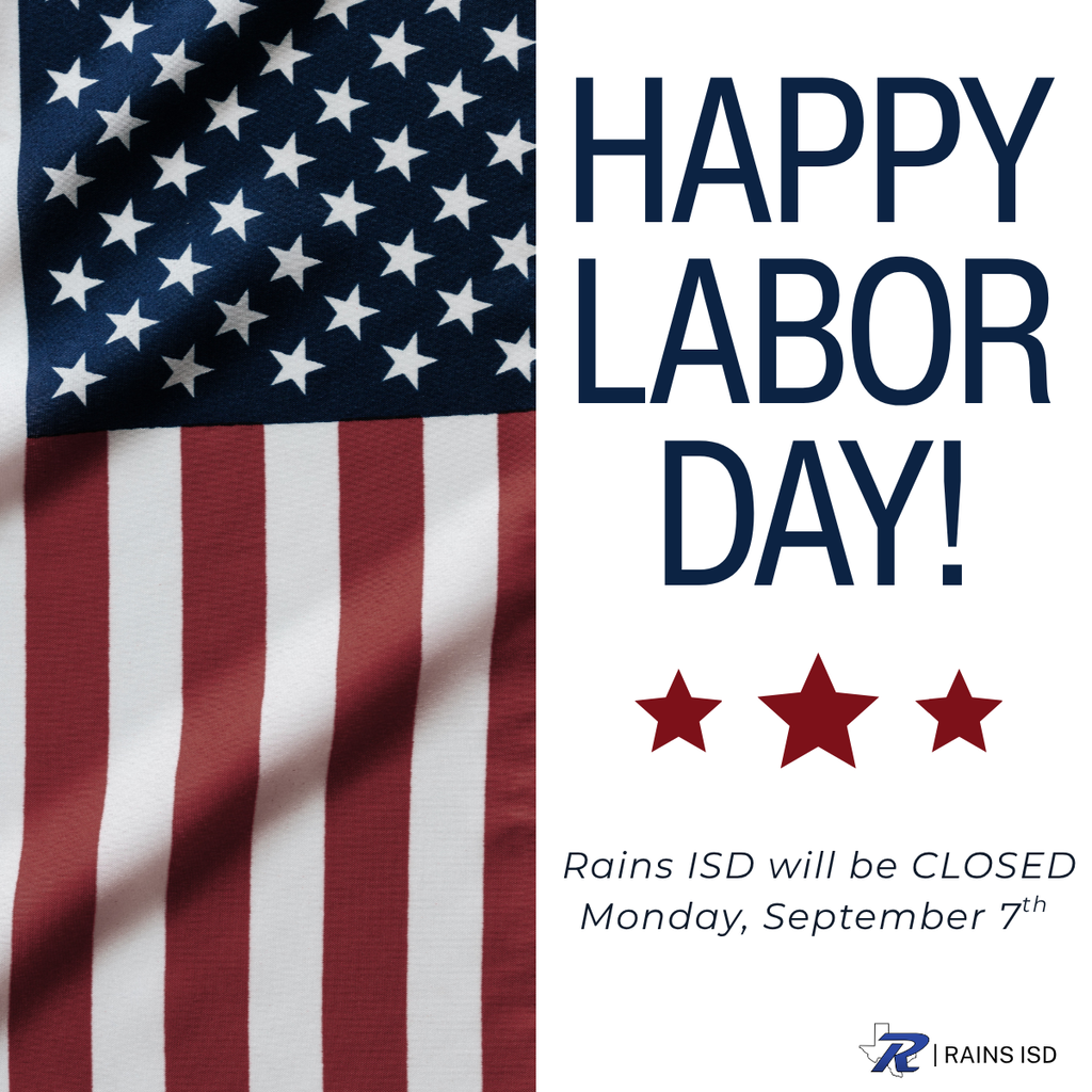 Happy Labor Day- RISD will be closed Monday, September 7th
