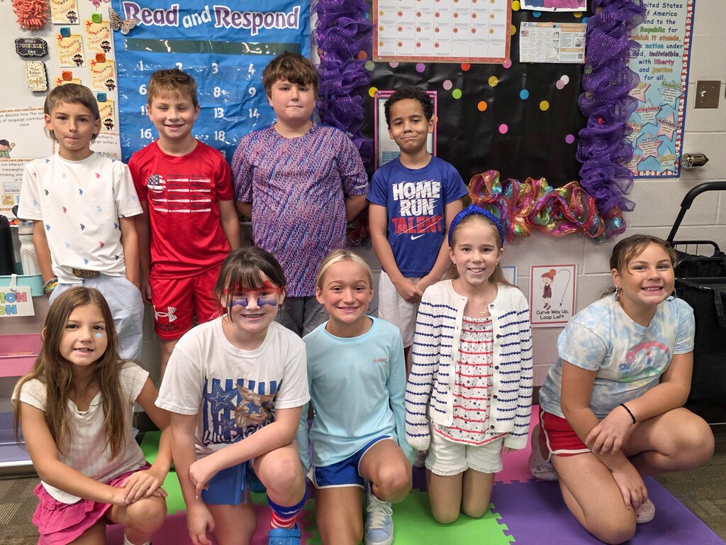 Intermediate Campus during Freedom Week/Constitution Day. Dress in patriotic colors and costumes.