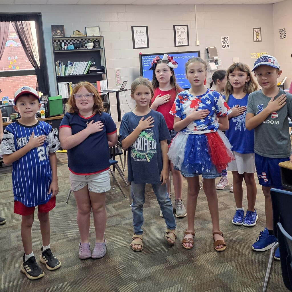 Intermediate Campus during Freedom Week/Constitution Day. Dress in patriotic colors and costumes.