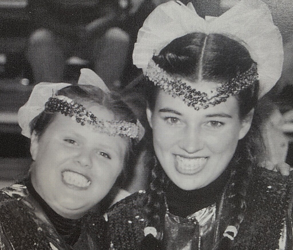Old pictures of Rains ISD Band, Cheer, and Drill Team. Celebrating the spirit of tradition and wildcat pride for Homecoming Week.