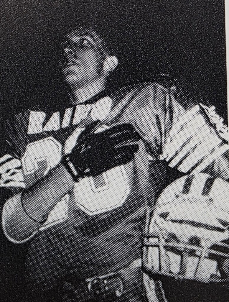 Old yearbook pictures of football players