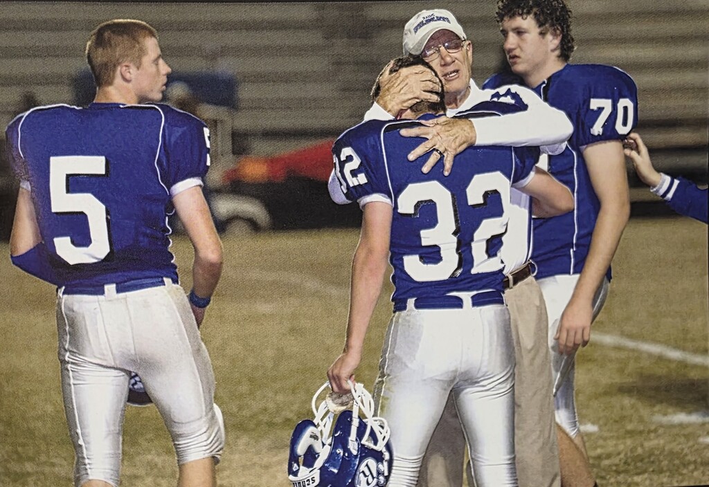 Old yearbook pictures of football players
