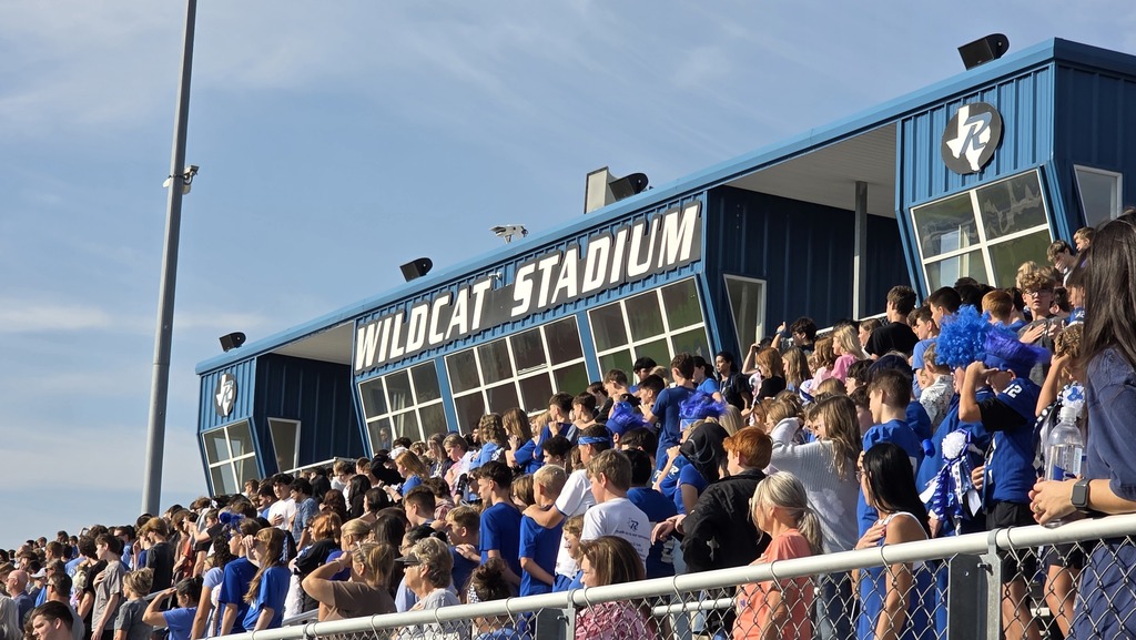 Wildcat Homecoming Pep-Rally Pictures- Picture of the kids in the football stadium