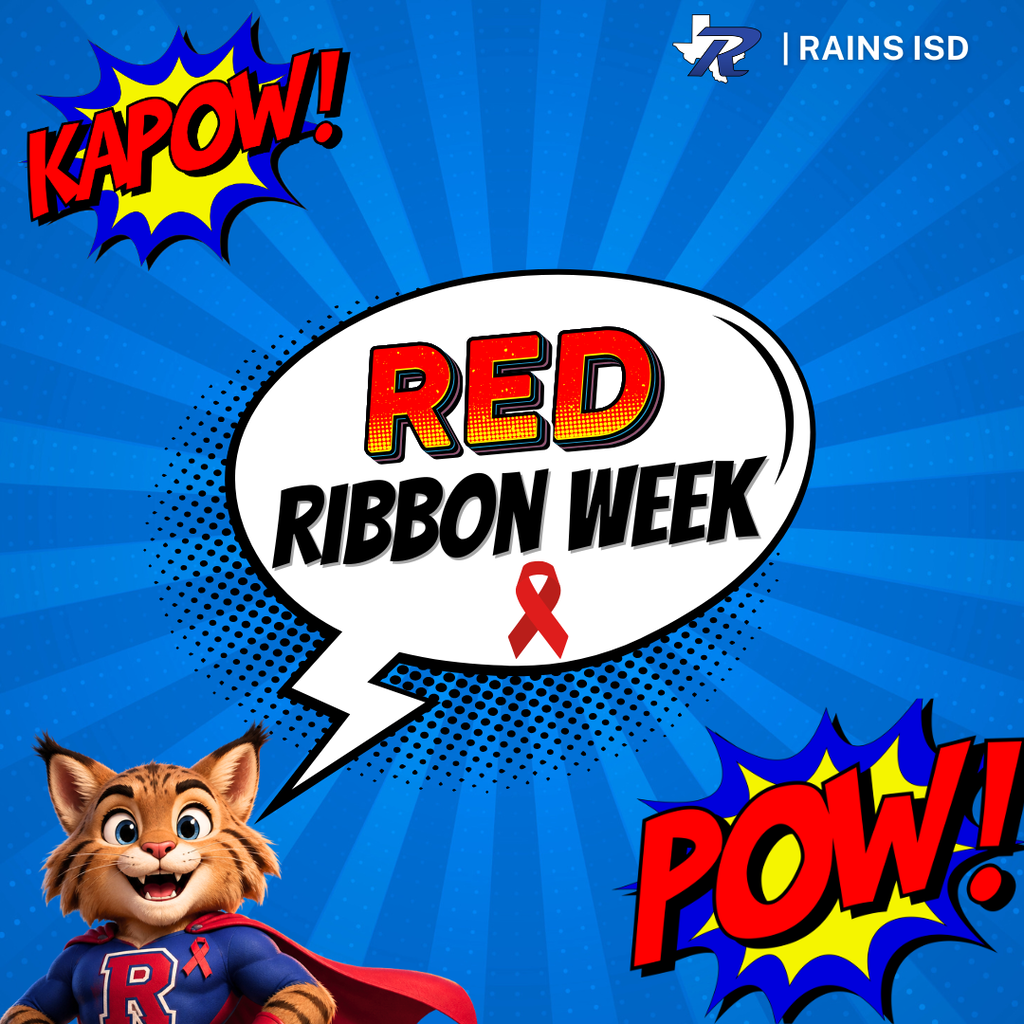 Red Ribbon Week graphic superhero post 