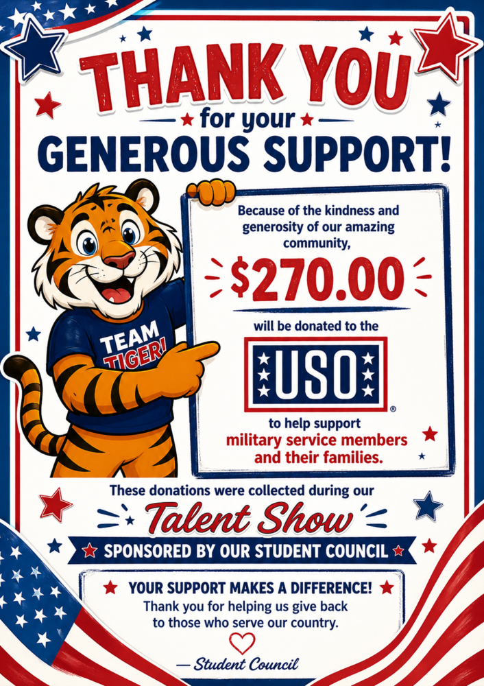 thank you from student council 