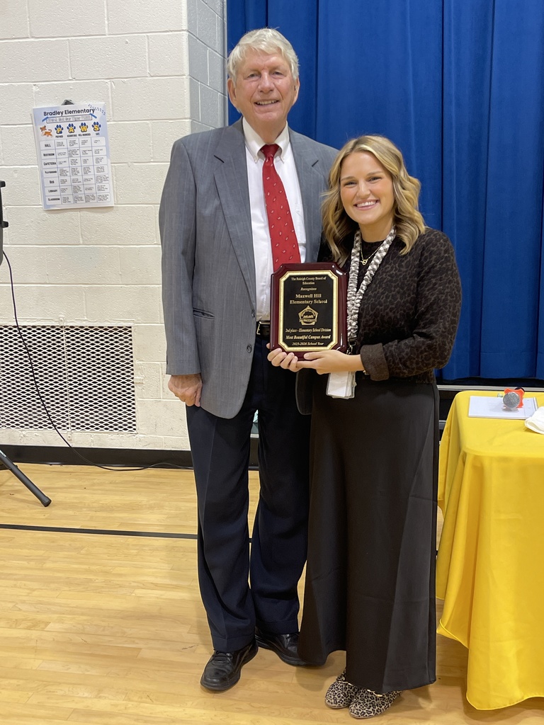 Maxwell Hill Elementary 2nd place Most Beautiful Campus award for elementary division. 