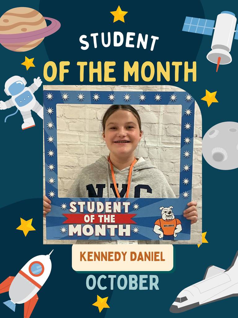 October Student of the Month - 5th Grade - Kennedy Daniel