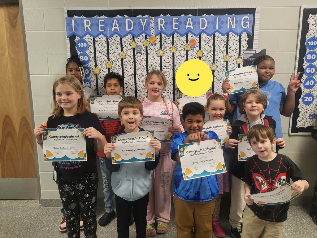 iReady Reading Achievements for October
