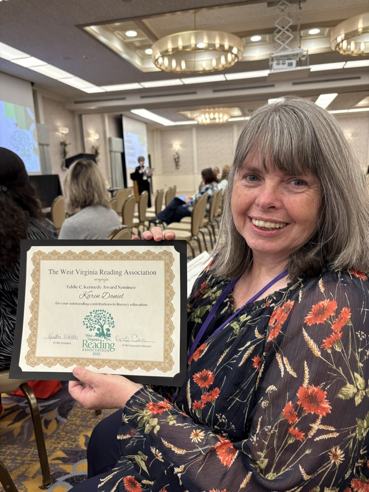 Karen Daniel and her reading award nomination