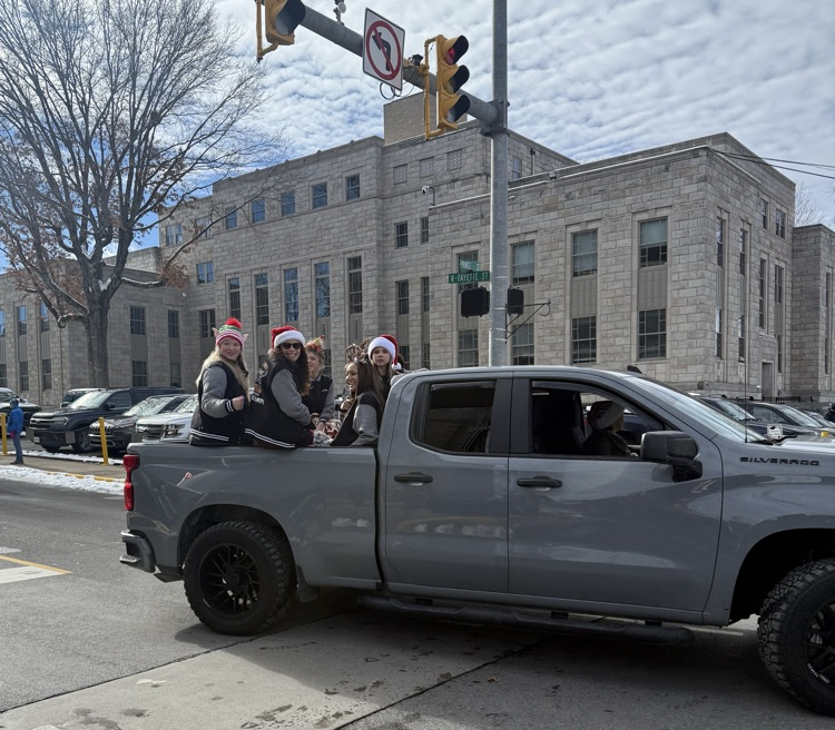 Woodrow Wilson State Champion Cheerleaders at the Christmas Parade today.