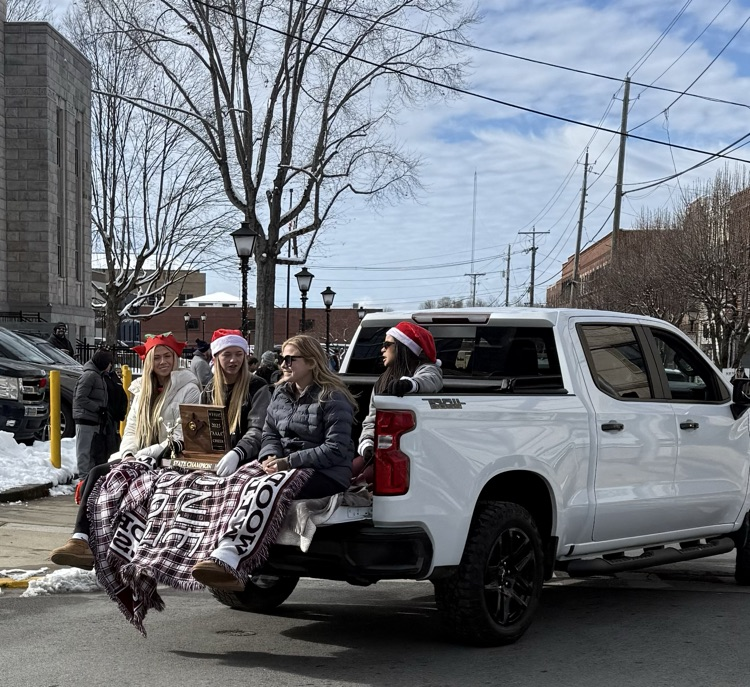 Woodrow Wilson State Champion Cheerleaders at the Christmas Parade today.