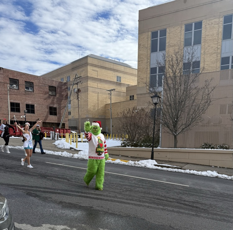 The Flying Eagle Band at the Christmas Parade today.